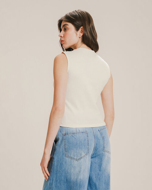 Playera Rib Cuello Halter